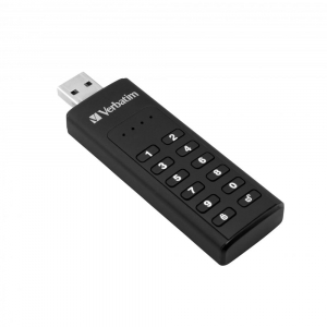 Pen Drive 128GB Verbatim Keypad Secure fekete USB 3.0 (49429)